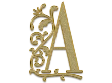 letter A monogram